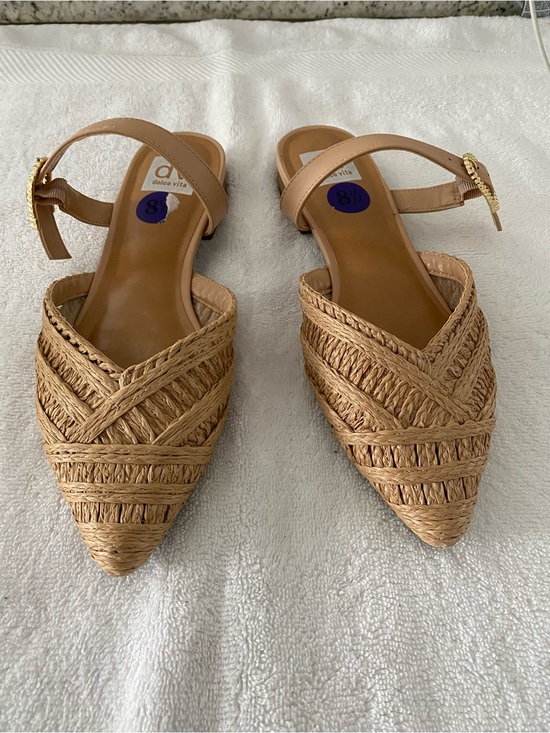 Dolce Vita Shoes - WORN ONCE Dolce Vita Tan Braided Pointed-Toe Flats SZ 8-1/2